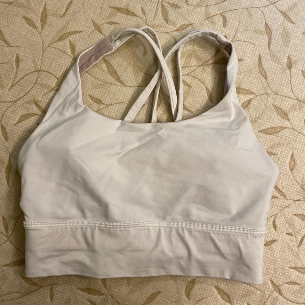 White LuluLemon Sports Bra - Size 4
